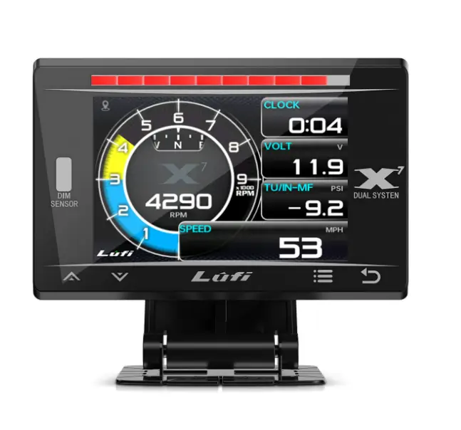 LUFI X7 OBD2 Gauge Display – Fuel Car Companion, Multi-Function & Overload Protection