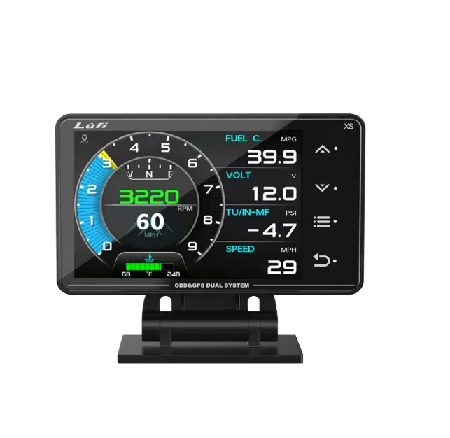 LUFI Xs OBD2 Gauge Display – Fuel Car Companion, Multi-Function & Overload Protection